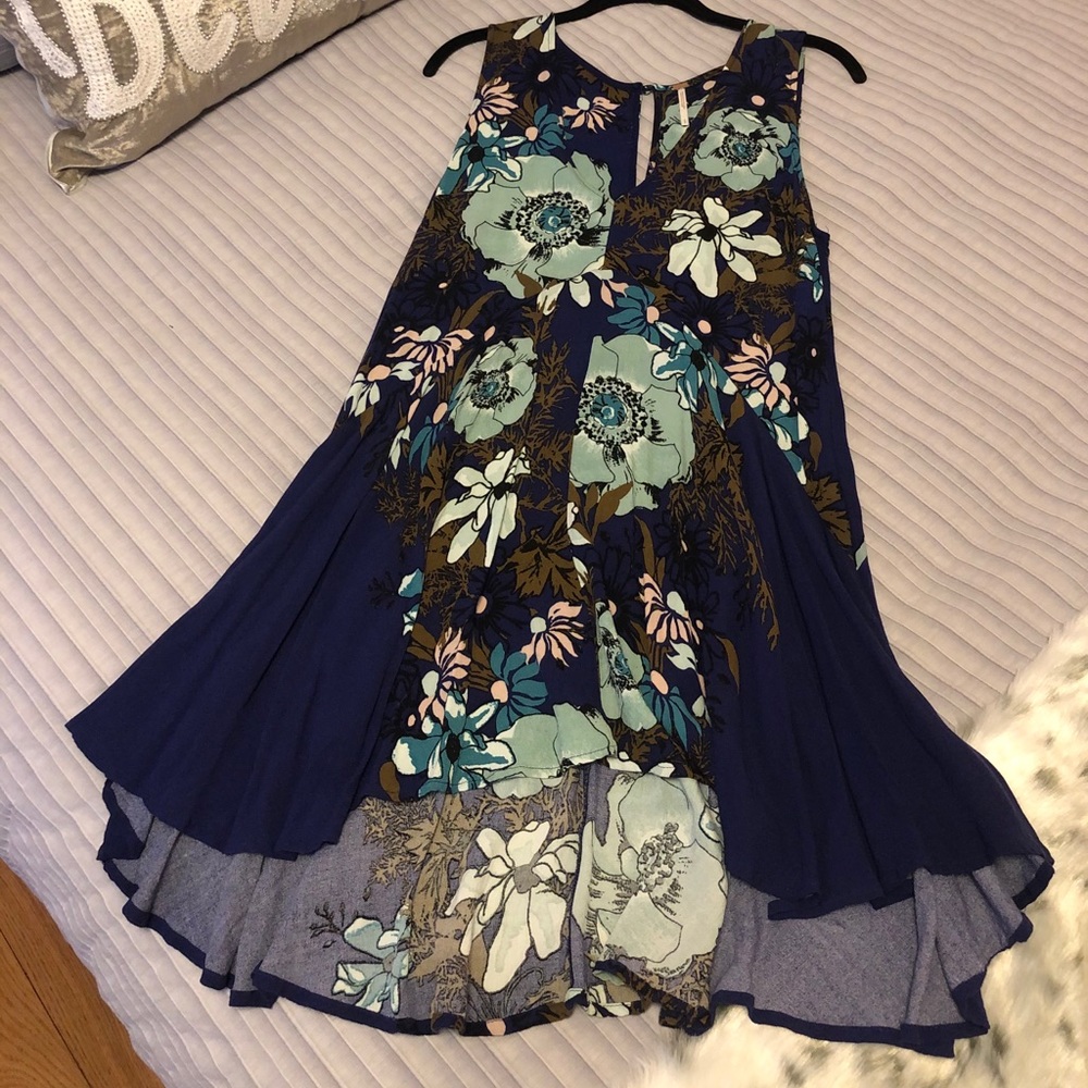 Free people blue floral dress - Picture 1 of 3